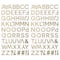 12 Pack: Gold Foil Thin Alphabet Stickers by Recollections™